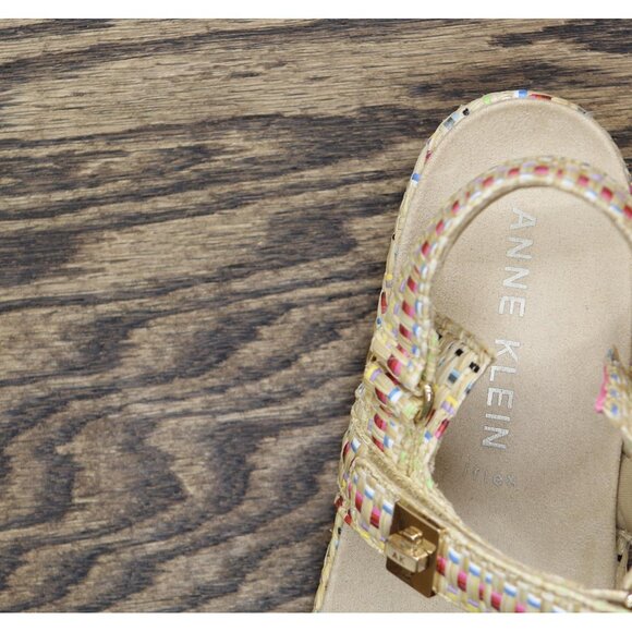 Anne Klein Womens Verse Platform Sandal VERS02F9 Brown Multi 9M - Picture 6 of 12